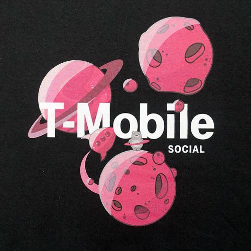 T-Mobile DTG printed t-shirts