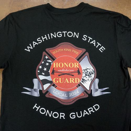 Honor Guard DTG printed tees